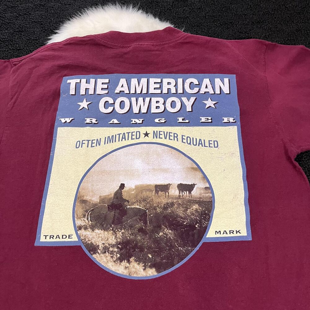 Vintage Wrangler Shirt Men Large Brushpopper American Cowboy Western USA 90s